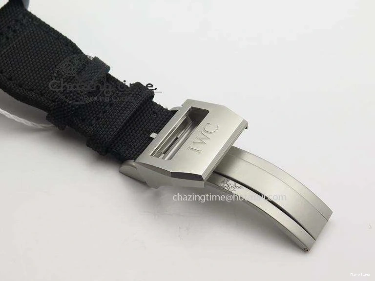 MIROTIME 0404 Comfortable Pilot Chrono IW388003 Real Ceramic ZF 1:1 Best Edition On Black Nylon Strap A 7322